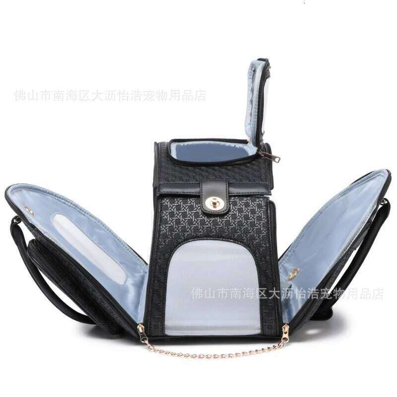 Carrier Bag Cats And Dogs Travel Backpack with Expandable Tunnel Multiple Shoulder Strap Options for Pet Transport 26H0130