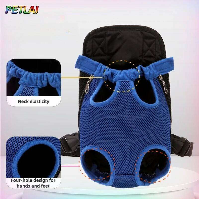 Pet Outdoor Backpack Dog carriers on the Portable breathable folding backpack with mesh dog walking chest bag 26H0130