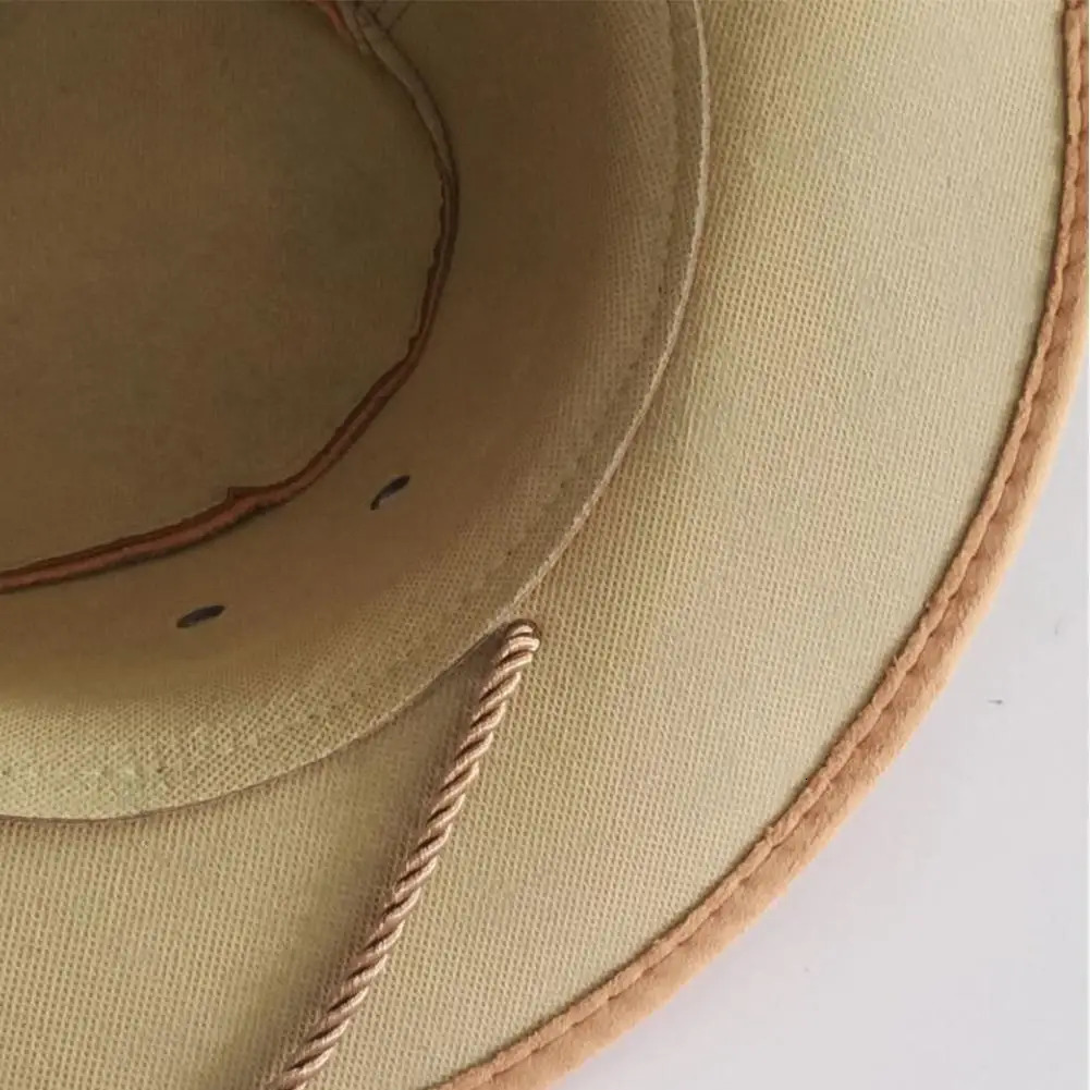 Color Men Western Cowboy Hat Big-edge Gentleman Cowgirl Jazz Gifts West Cowboy Hat For Men Color Mongolian Caps Costumes 260120