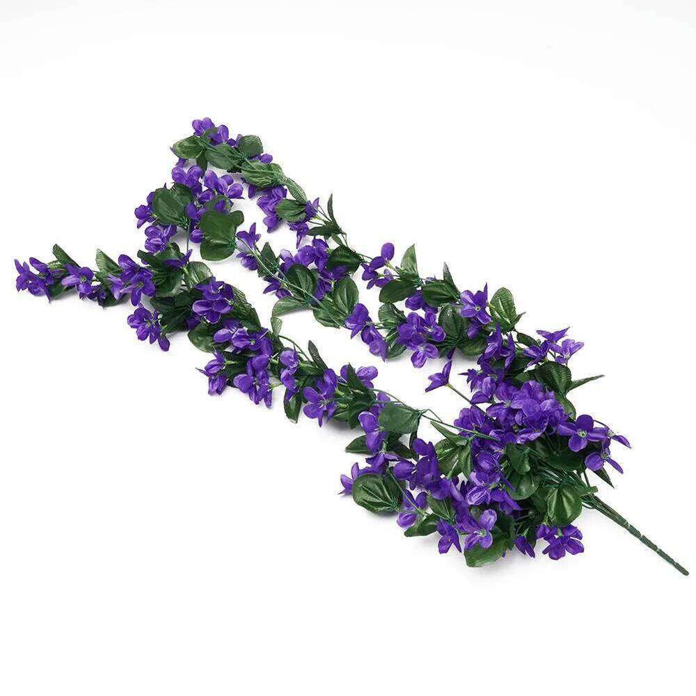 1pc Artificial Fake Flowers Ivy Vine Hanging Garland Wedding Home Decoration For Countyards Y260130