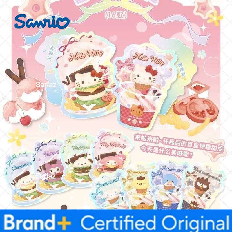 Sanrio New KABAO Floral Luck Kuromi Hello Kitty My Melody Series Collectible Game Trading Card Toys For Kids Birthday Gift H260130