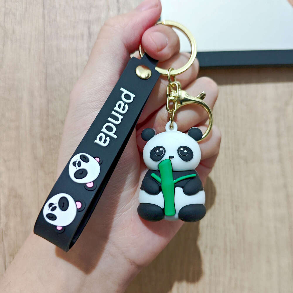 2026 Cute panda pendant from China, available in multiple colors to match with bags, keychains, and more