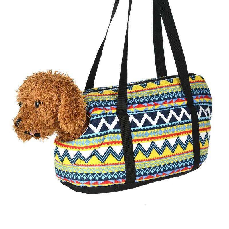 Fashion Printed Dog Carrier Bag For Small Dogs Cat Outdoor Travel Shoulder Tote Bags Chihuahua Yorkies Backpack Pet Supplies 26H0130