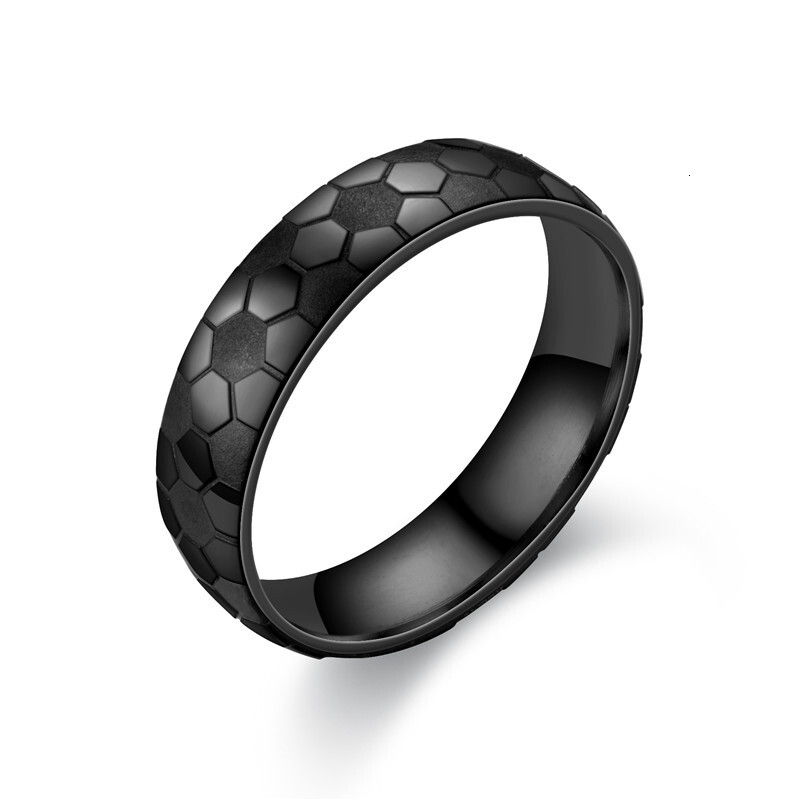 Fashion Jewelry Corrosion New Football Ring Pattern Source Manufacturer Unisex Couple Rings