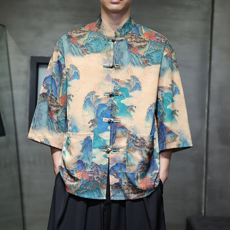 Free shipping New Chinese style solid color simple style buckle pocket decorative woolen coat women's autumn and winter new style Merit