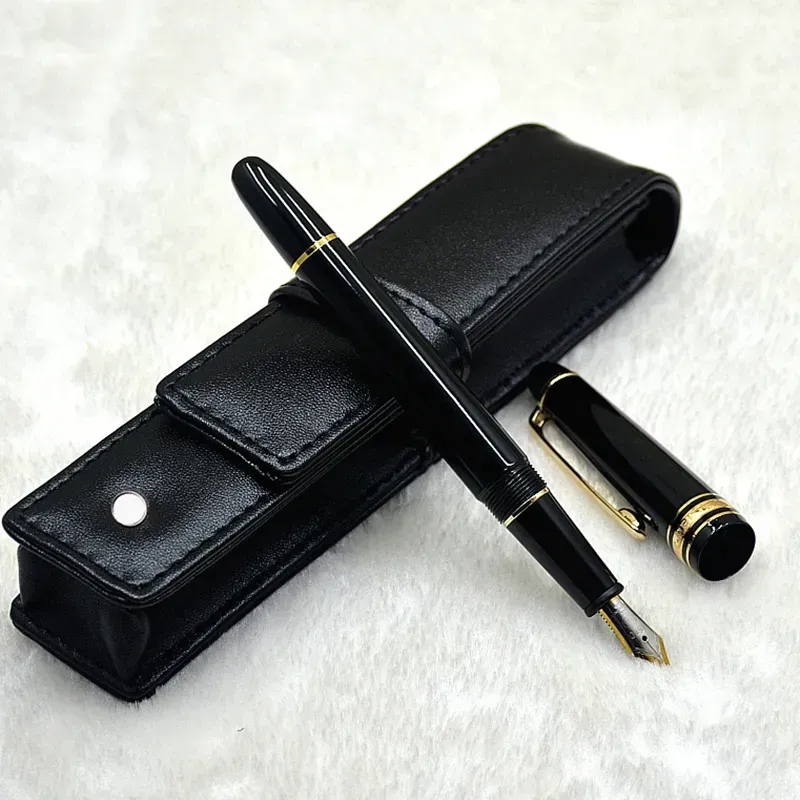 Promotion - Luxury Classic Matte Black Metallic Design 163 Monte Ballpoint/Rollerball/Fountain Pens Luxury Writing Office Supplies With Serial Number