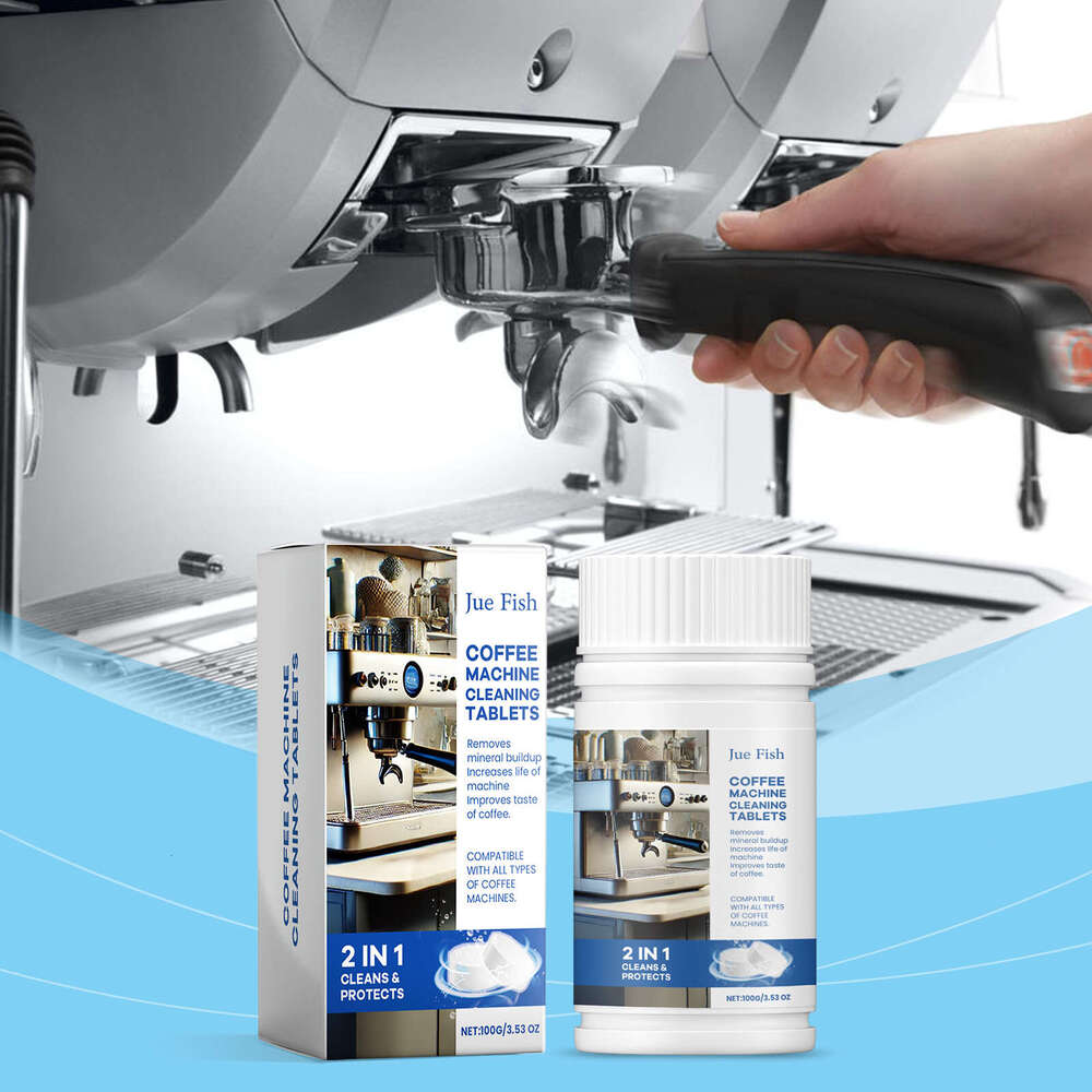 Jue-Fish Coffee Machine Filter Net Removing Dirt Stains Maintenance Renovation Cleaning Tablets S260130