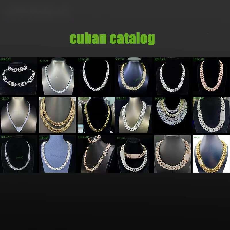 Custom 6mm Hip Hop VVS Moissanite Diamond Tennis Chain Lab Diamond Tennis Necklace for Men 925 Sterling Silver Tennis Chain