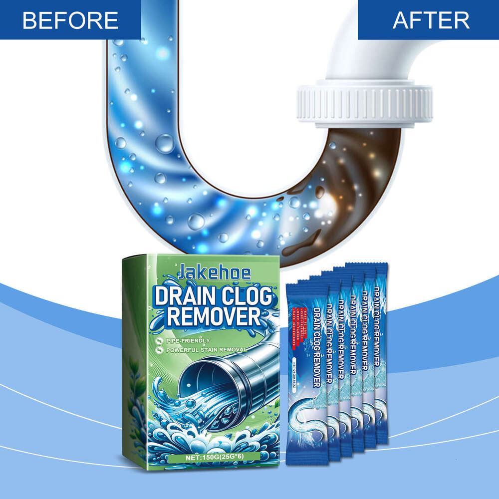 jakehoe Cleaner Powder for Kitchen and Bathroom Drain Cleaning, Stain Removal, Long-lasting Fragrance S260130