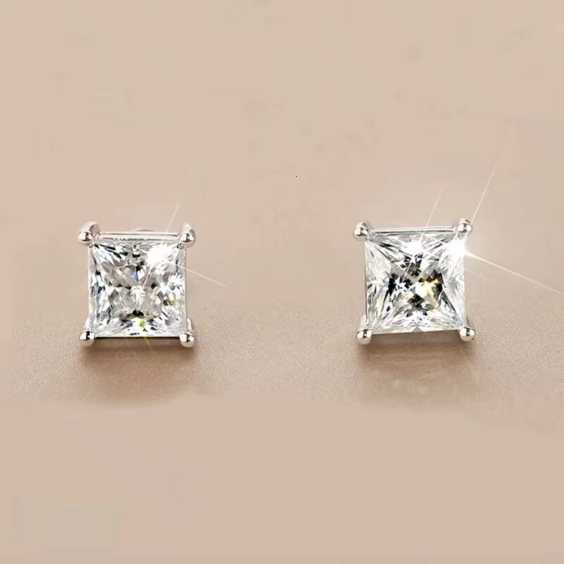 Pt950 Lab Grown Diamond Stud Earrings DEF VVS Fine Jewelry Earrings Fashion Hoop Earings Lab Diamond