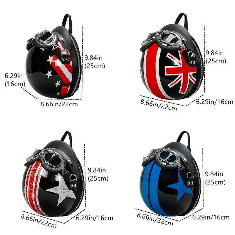 Helmet Shoulder Bags Fashion Women S Creative Funny Crossbody Bag Cute Glasses Decoration Backpack High Quality Niche Design