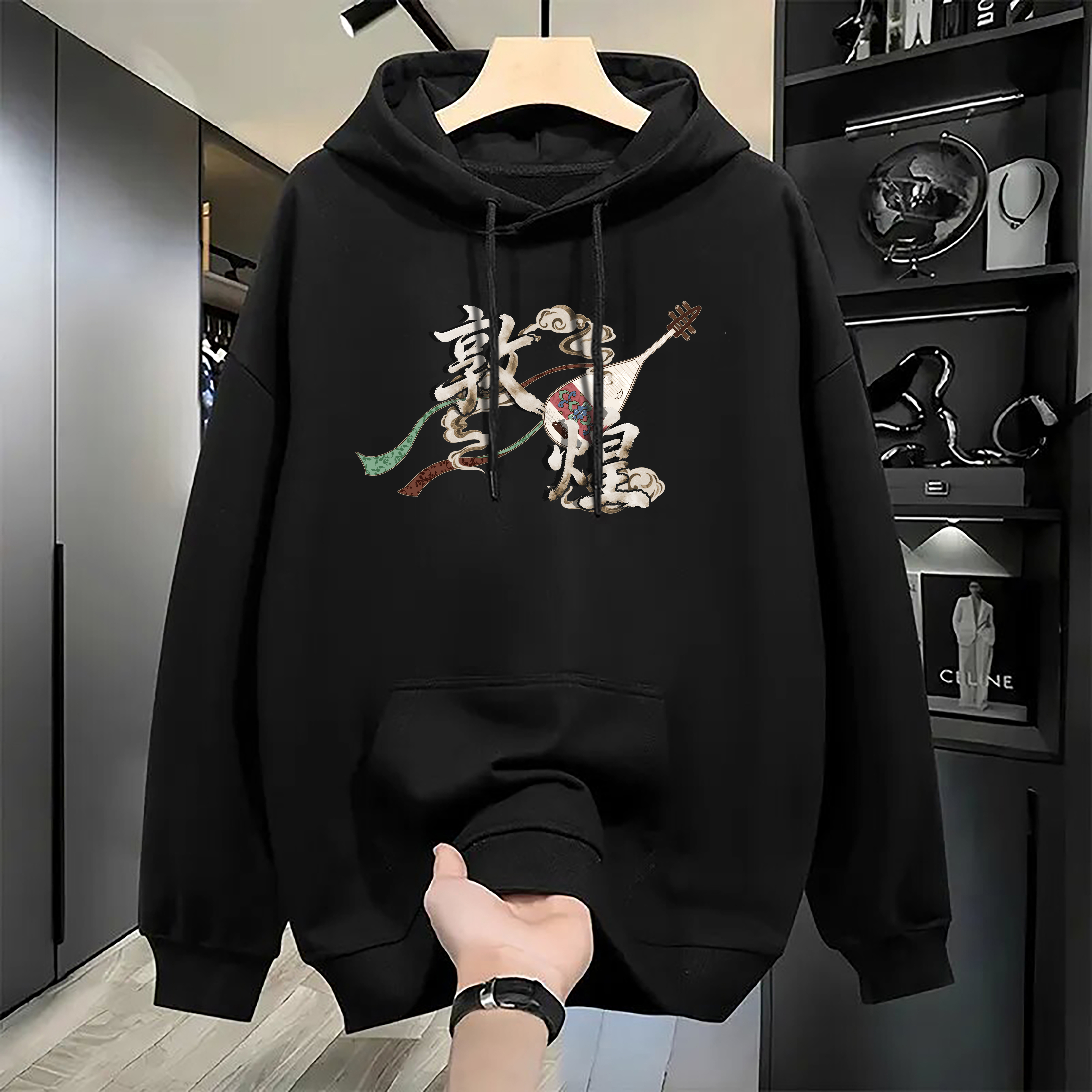 Women's Youth Fall-Spring Solid Color Hooded Sweatshirt - Loose-Fitting Fashion Pullover