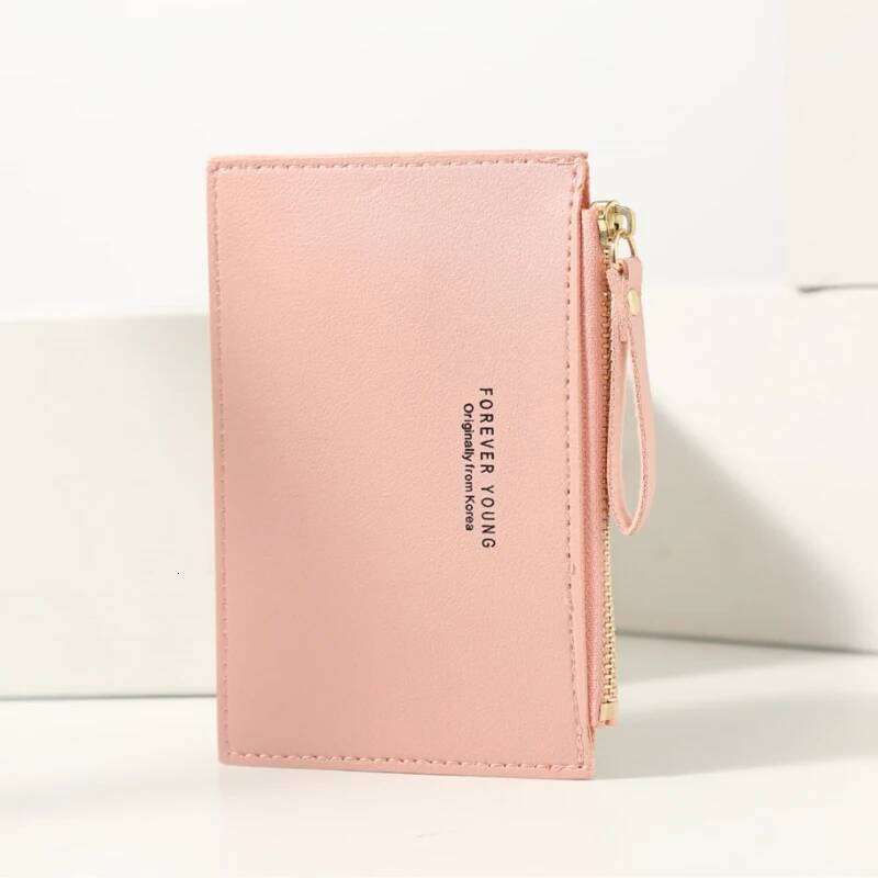 Men's Women's Fashion Business ID PU Coin Purse Credit Pocket Bank Card Holder Zipper Holiday Gift Z260130