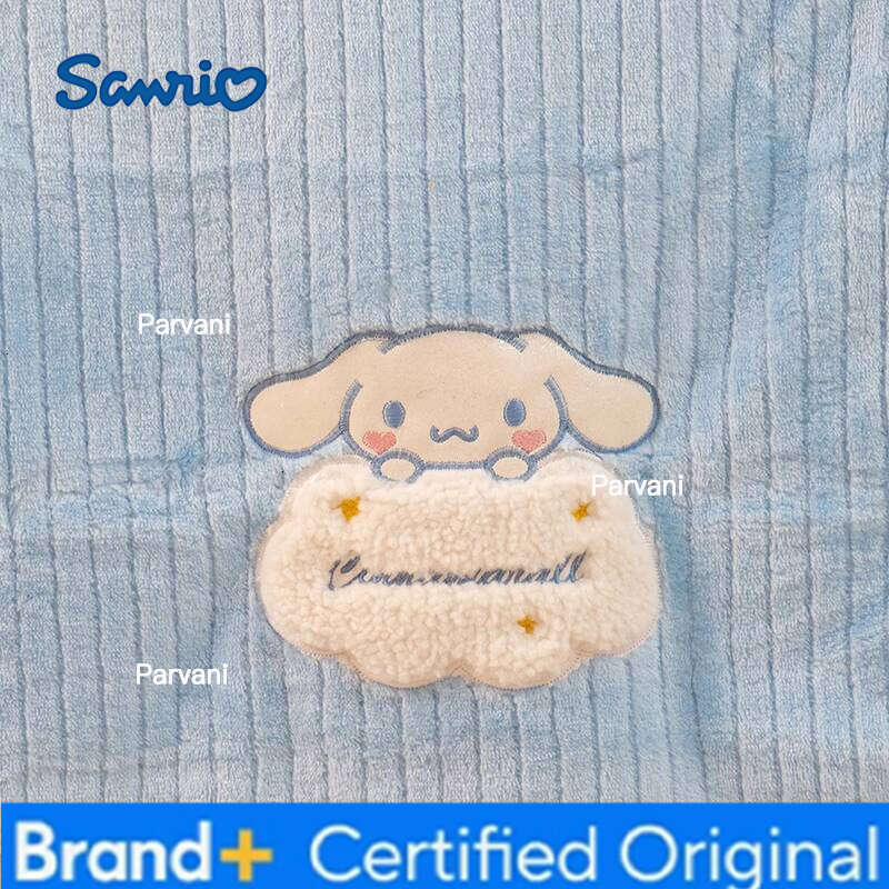 Sanrio Cute Kuromi My Melody Travel Nap Flannel Cinnamoroll Hello Kitty Warm Leg Blanket Bedroom Office Girl Child H260130