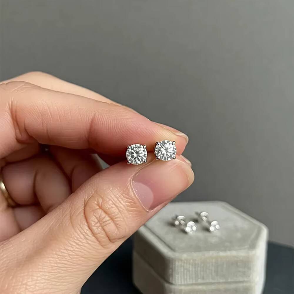 A Pair of 05ct IGI Certified Lab Grown Diamond Stud Earrings Hot Selling Affordable Earrings 14K White Gold Diamond Jewelry