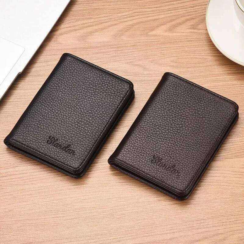 Ultra Thin Men's Vertical PU Wallet With Card Holder Multifunctional Leather Case for Cards and Driver's License Purse Z260130