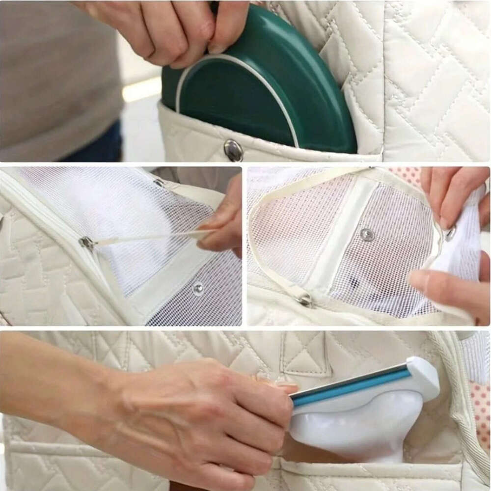 Pet cat dog tote no escape, portable, multifunctional, large capacity, breathable, horizontal bag, portable soft bag - view 5