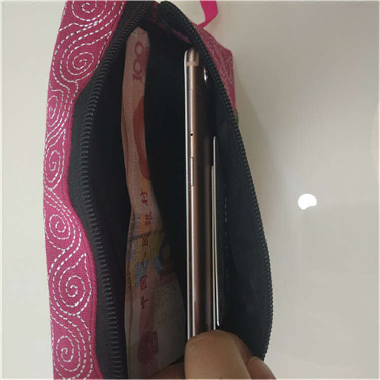 2026 New Ethnic Style Soft Wallet Women, Embroidered Phone Coin Purse, Handheld Clutch Bag For Women