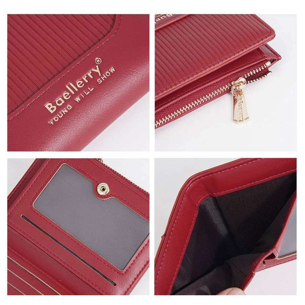 PU Zip Coin Purse Women - RFID Blocking Alternative, Secure Multi-Pocket Card Wallet Z260130