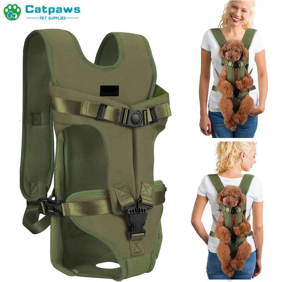 Pet Front Backpacks Ajustable Hands Free Dog Backpack For Small Mediun Dogs Breathable Cats Outdoor Travel Carrier Bags 26H0130