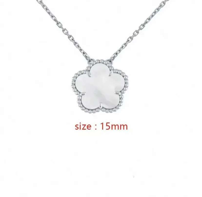 Necklace Designer For Women Clavicle Necklace Classic Clover Jewlery Mother Of Pearl Diamonds Flower Pendant Necklace Designer Jewelry Suitable For Da