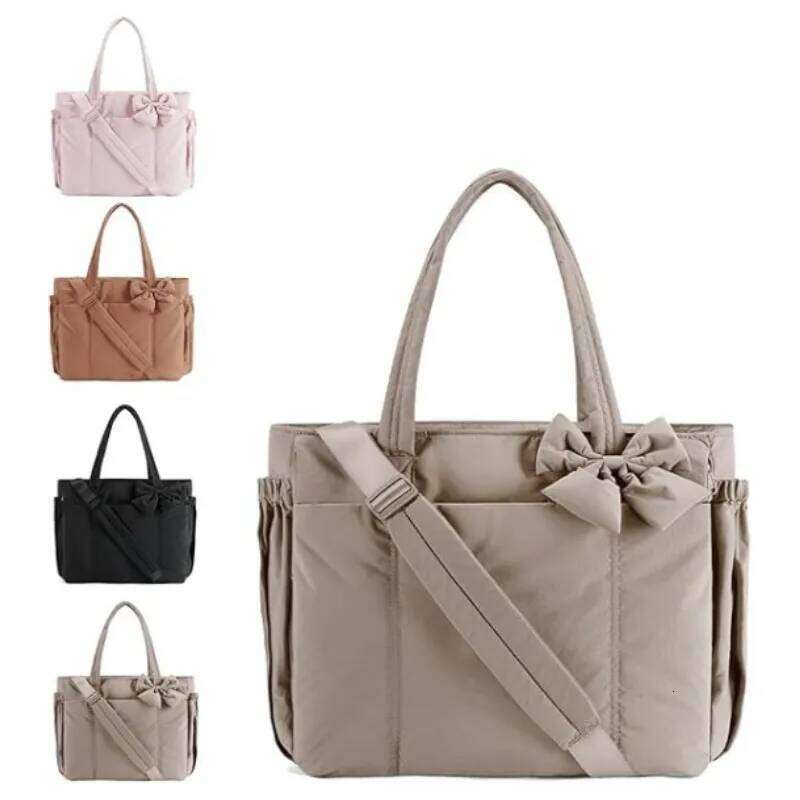 Women Shoulder Bags Winter Padded Purse Large Capacity Travel Tote Bag Shopping Handbag Female Bolso 2025 Z260130
