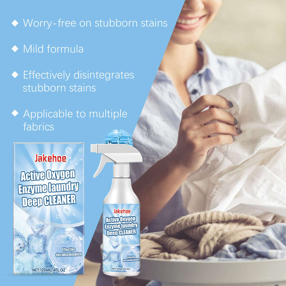 Jakehoe Laundry Detergent Gentle for Clothes Oil Yellow Stains Daily Dry Cleaning Long-lasting Fragrance Cleaner S260130