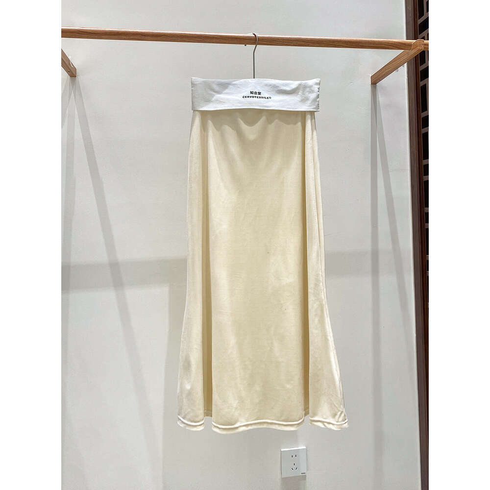 Zhihetang New Chinese Large Hem National Style Autumn High Waist Hip-Hugging Long Women Winter Half Skirt LEEGO LENS