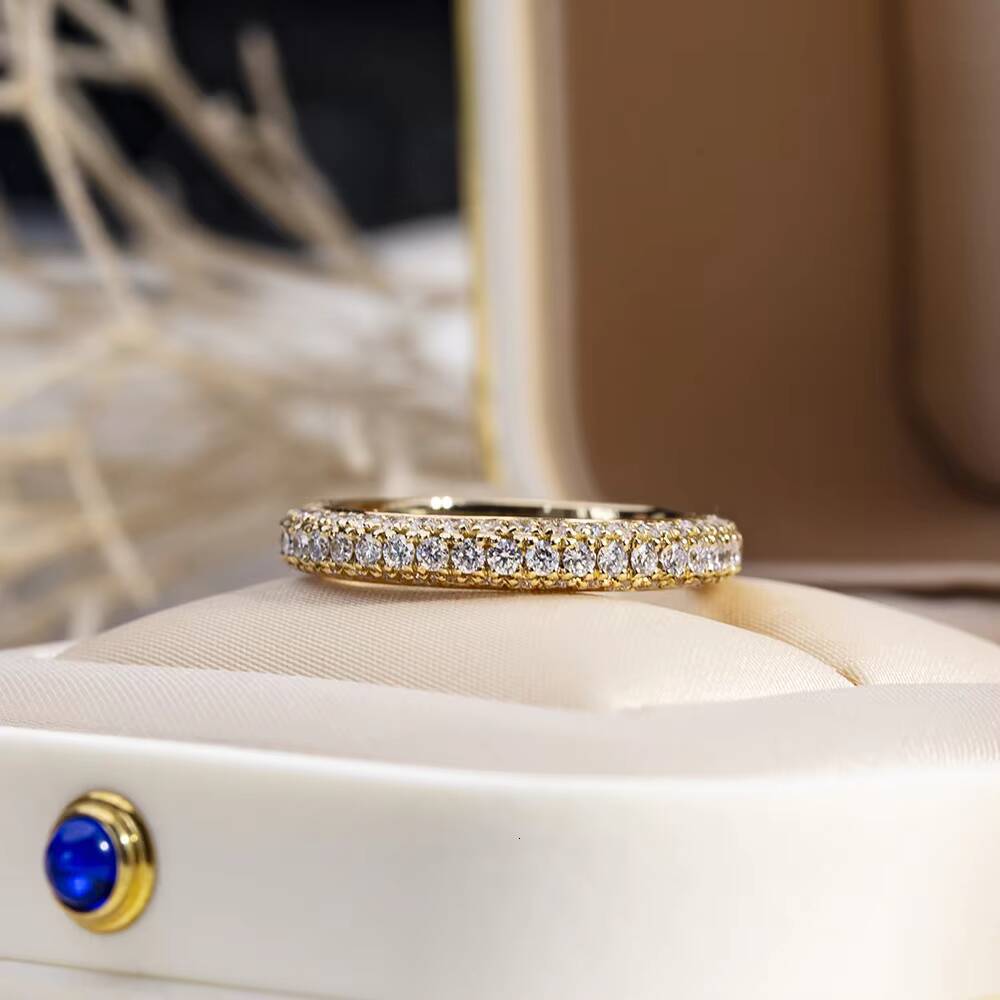 Messi Jewelry MSR-1685 Lab Diamond Round Diamond 18k for Wedding Gift