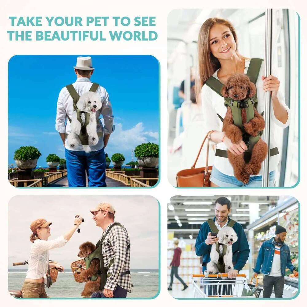 Backpack for Dogs Cat Thickened Sponge Pet Front Carrier Backpacks Portable Puppy Transportation Dog Bags 26H0130