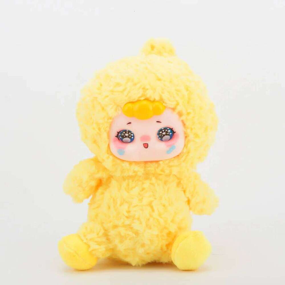 Cute Random Face Vinyl Plush Hybrid Stuffed Animal Adorable Kawaii Yellow Duck Toy Gift for Kids Teens&Duck Lover Y260128