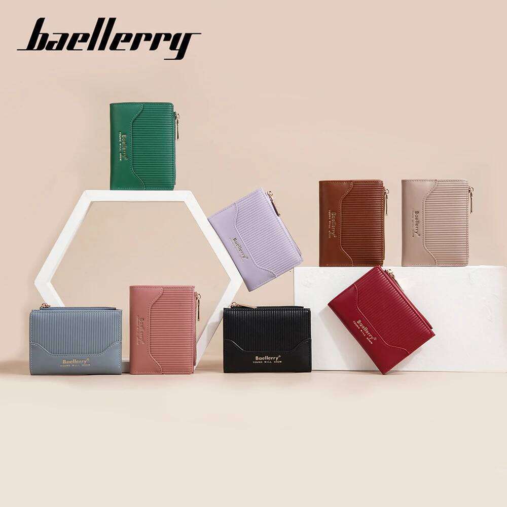 PU Zip Coin Purse Women - RFID Blocking Alternative, Secure Multi-Pocket Card Wallet Z260130