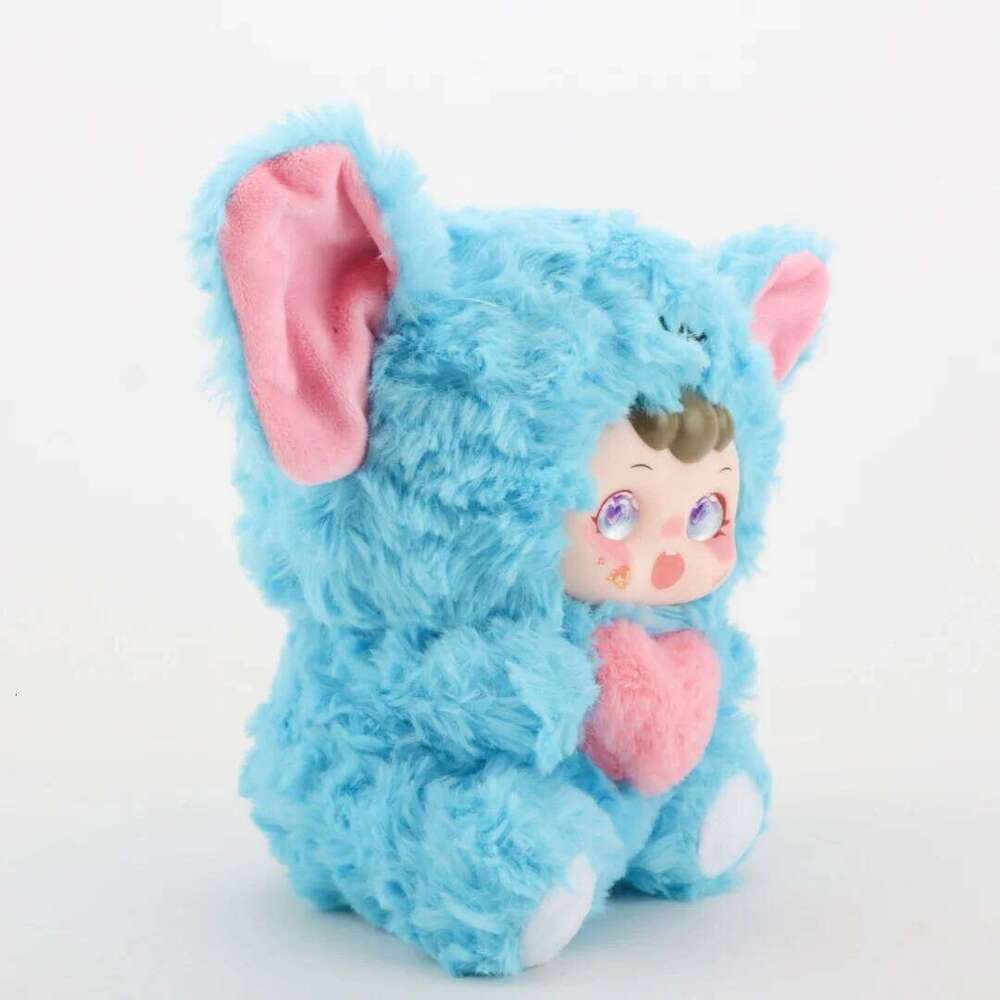 22cm Cute Toy Holding Vinyl Plush Elephant with Huggable Heart Soft Graduation Gift Kids Animal Lovers Y260128