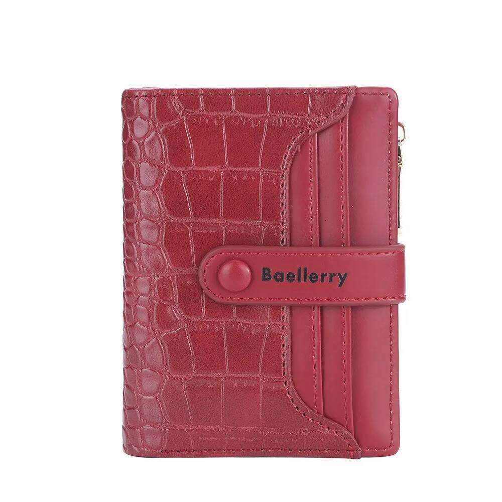 Compact Baellerry Women Wallet Short with RFID Shield 4 Card Slots, Zipper Closure - Christmas Stocking Stuffer Z260130