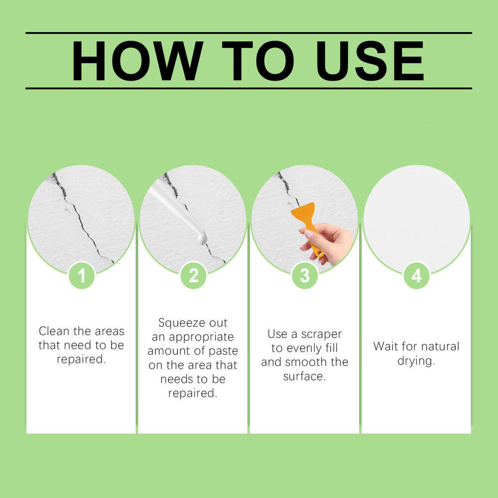 Jakehoe Kit for Fixing Peeling, Damage, Cracks, Nail Holes, Wall Repair Agent S260130