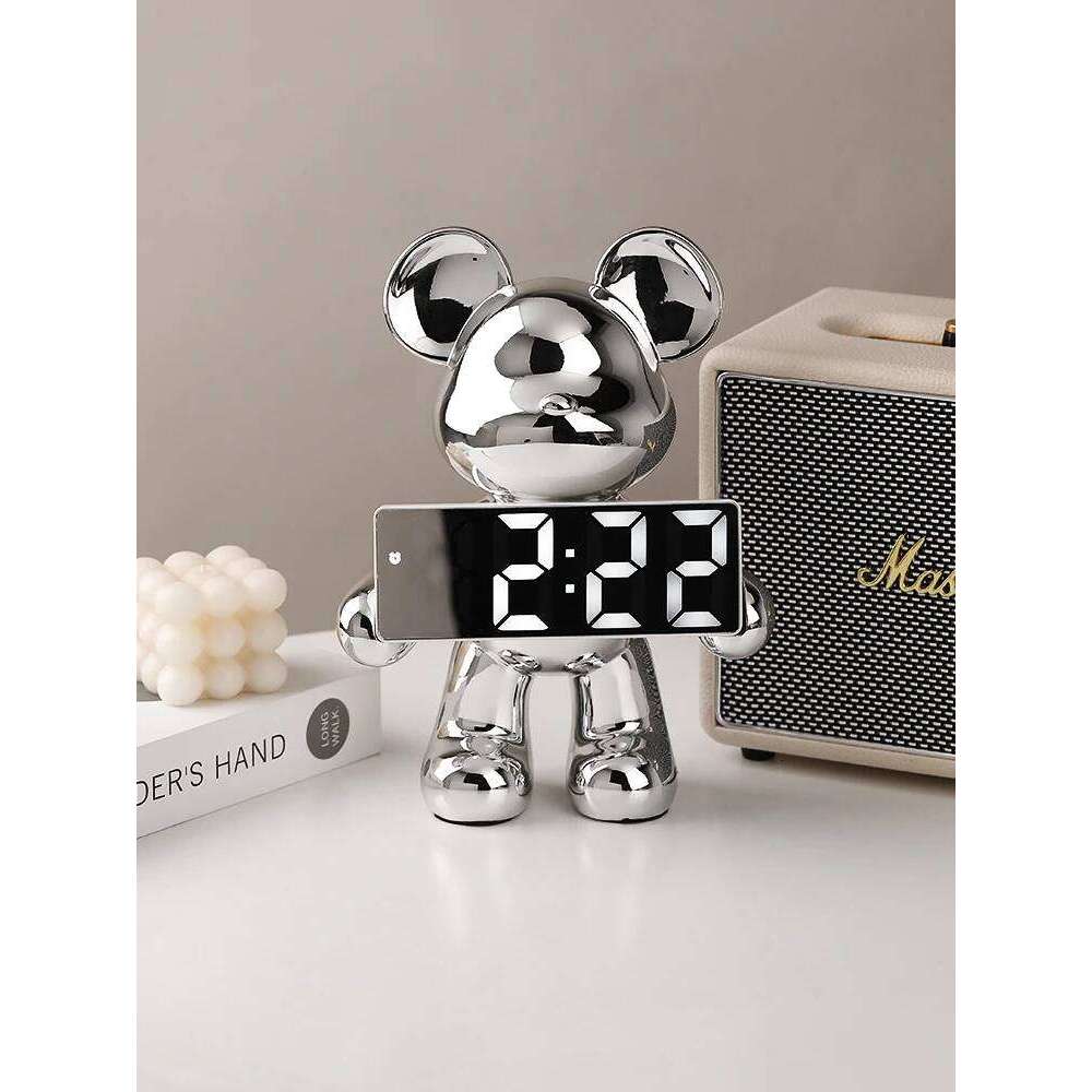 Nordic Room Decor electroplating bear ornaments creative cartoon doll figurine modern living room Porch cabinet desk decoration W260130