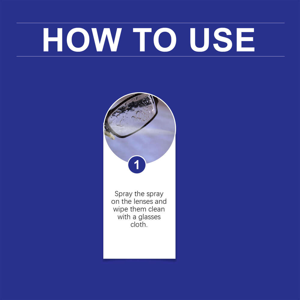 Jue-Fish Glasses Lens and Maintenance Anti-Fog Clear Vision Portable Cleaning Spray S260130