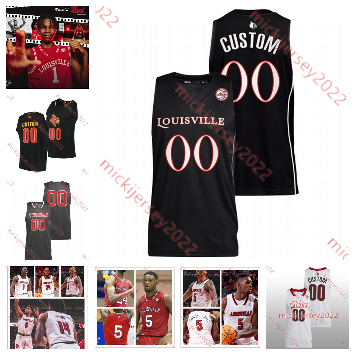 Louisville Basketball Jersey 32 DeJuan Wheat Lance Thomas Damion Lee Brian Bowen Jordoun Nwora Curtis Williams Jr. Russ Smith Louisville Jerseys Custom