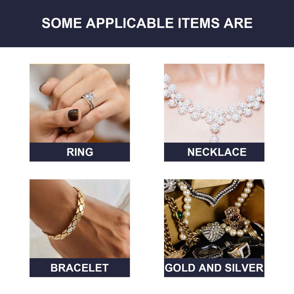 Jakehoe Jewelry Cleaning Maintenance Solution for Gold Silver Jewelry, Watches, Diamond Rings, Anti-Stain and Anti-Oxidation Cleaner S260130