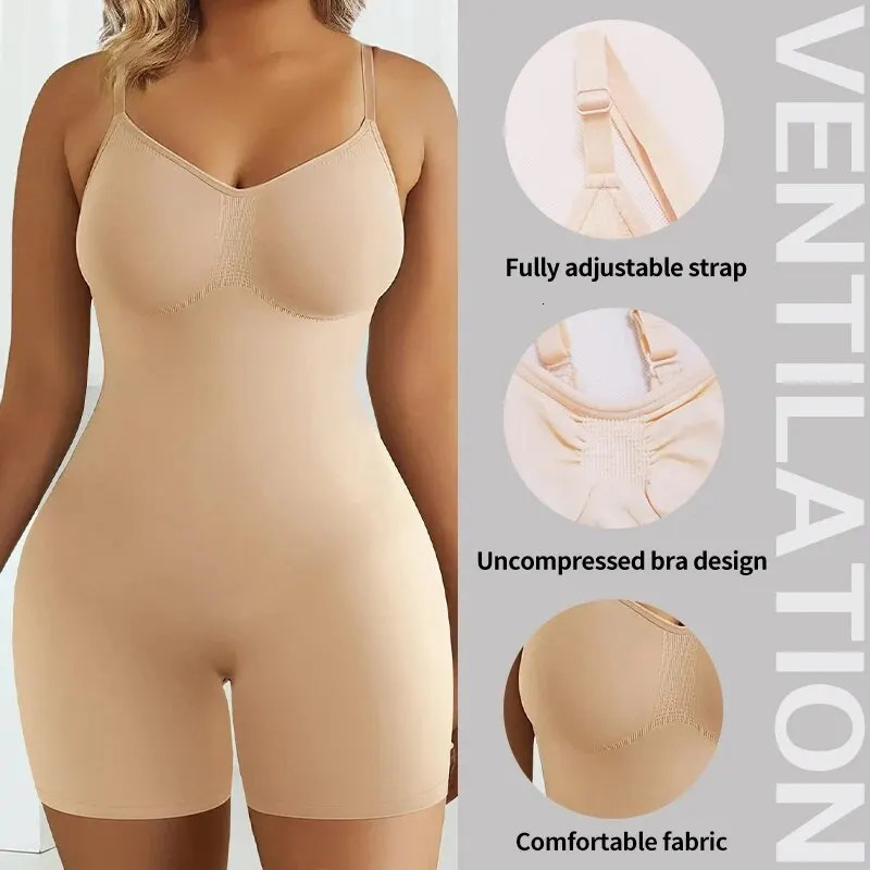 Bodysuit for Women Tummy Control Shapewear Seamless High Waist Flat Belly Belt Stretch Shapewear Body Shaper 260130