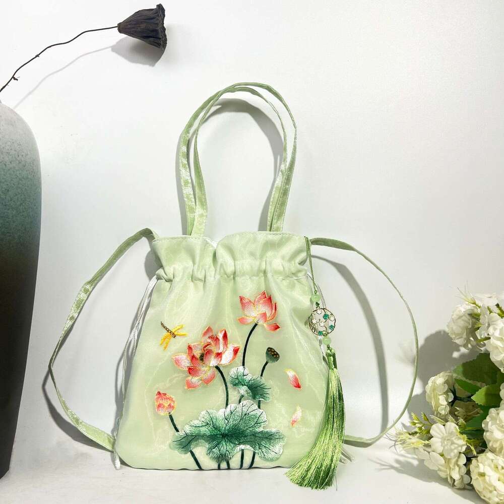 Embroidery National Hanfu Matching Handbag Ancient Style Crossbody Casual Versatile Artistic Small Bag MASA