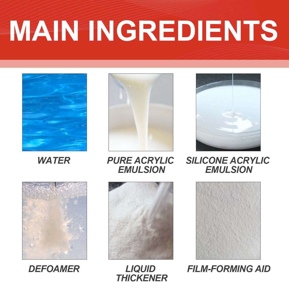 Jaysuing Transparent Waterproof Glue 100g Set for Roof, Bathroom, Kitchen Wall Waterproofing, No Tile Breaking, Leak Repair Coating S260130