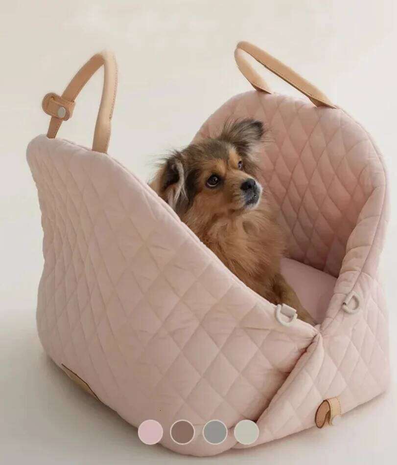 New Style Casual Fashion Luxury Cat Carrying Tote Bag Dog Car Carrier Booster Seat Pet Carriers 26H0130