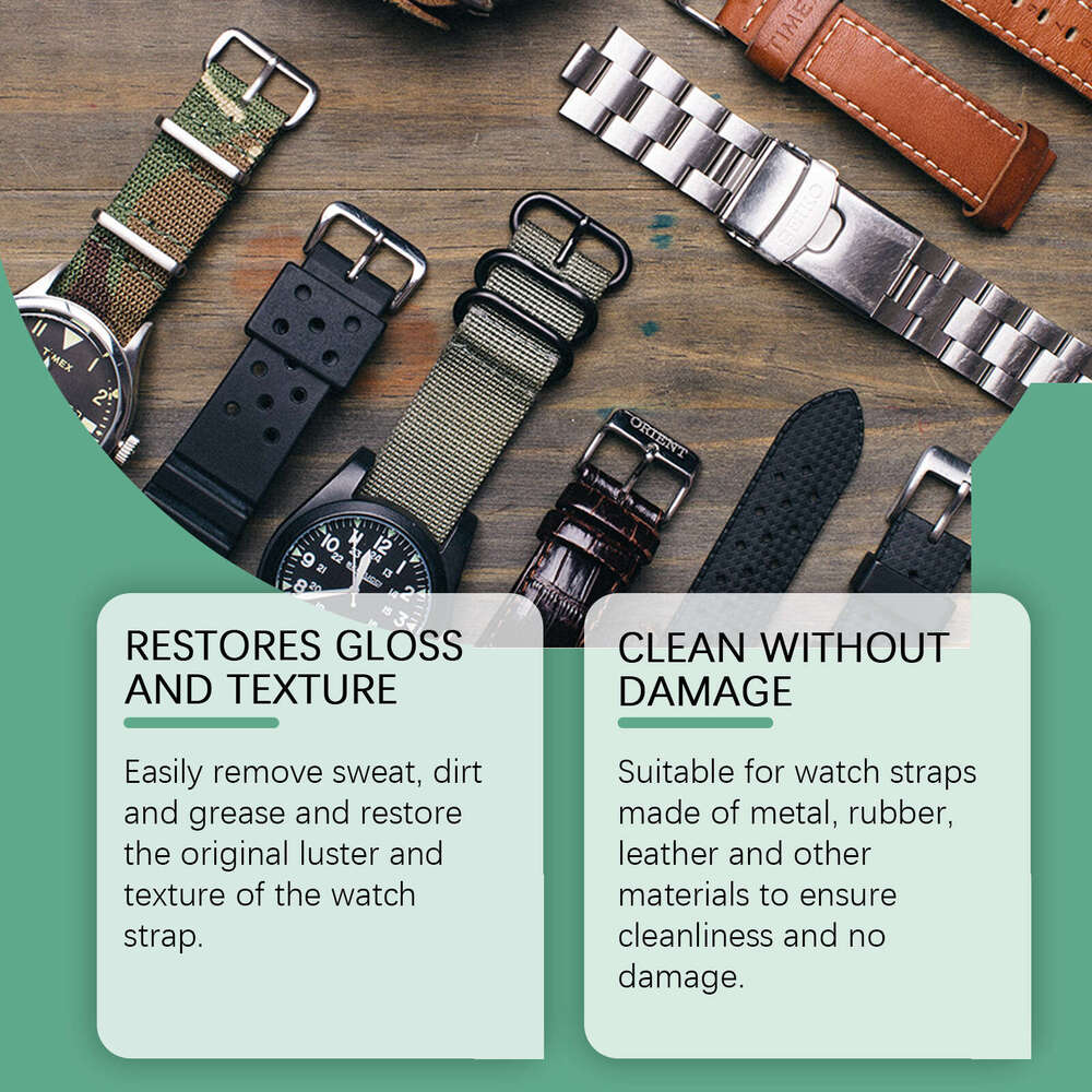 Jakehoe Watch Strap Cleaner Jewelry Ring Bracelet Stain Removal Daily Maintenance Renovation Cleaning Solution S260130