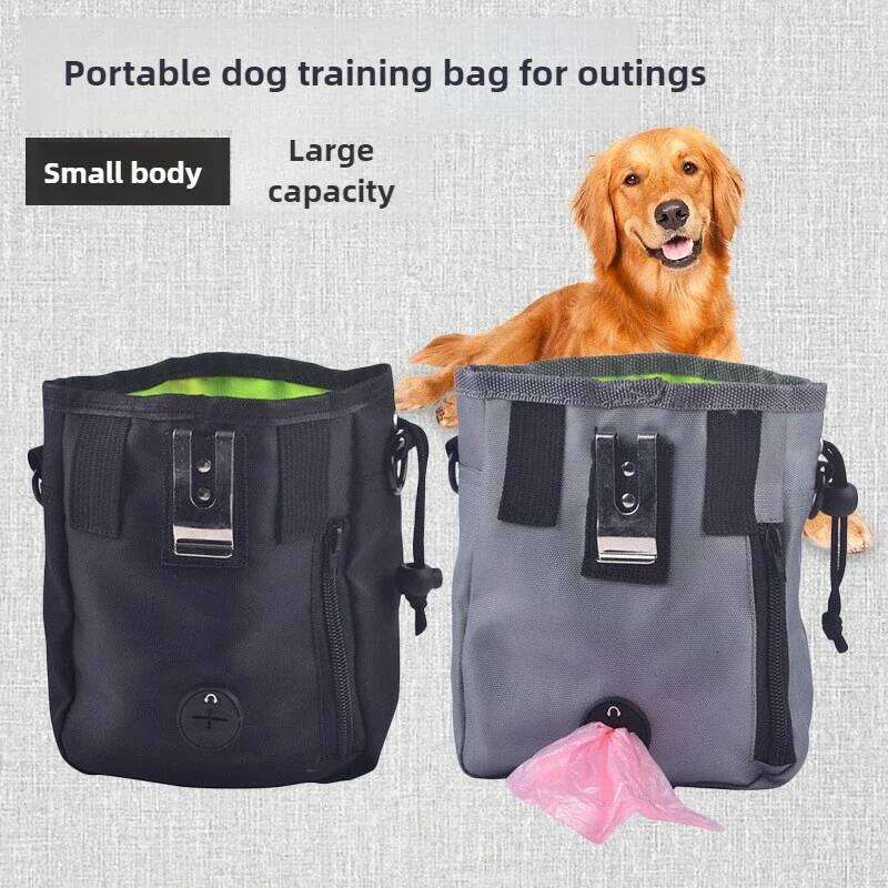 Dog Training Pouch Snack Carrier Outdoor Feeding Waist Bag Portable Foldable Pet Supplies Treat Holder Walking Adjustable Pack 26H0130