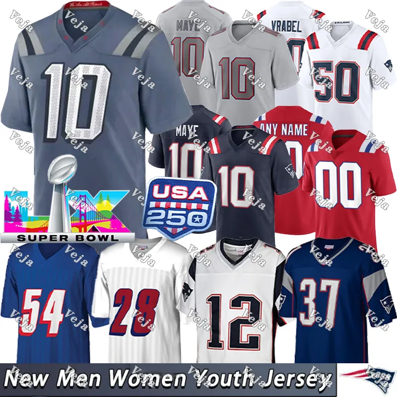 New Englands city USA250 PatriotsES Jersey Drake Maye Jersey Hunter Henry Jersey Rhamondre Stevenson Jacoby Rivalries Collection Football Jerseys
