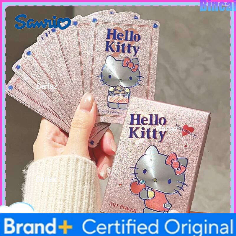 Sanrio Hello Kitty Playing Cards - Cute PVC Waterproof Durable Fold-Resistant Portable Board Game for Friends Gatherings Gift H2601301