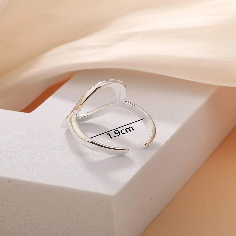 Fashion New Hydraulic Open Peach Heart Ring from Europe, America, Japan, and Korea, Direct Manufacturer, Bulk Pricing