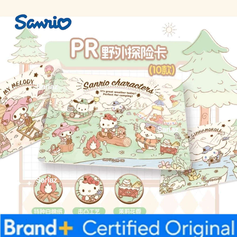 Sanrio KABAO 7-2 Kitty Polaroid Time Walking Anime Collection Cards Mistery Box Board Games Toys Birthday Gifts for Kids H260130