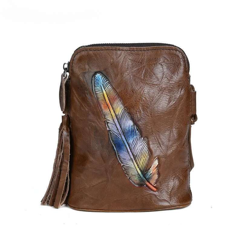 MOTAORA Women S Leather Crossbody Retro Genuine Cowhide Phone Purse Small Soft Shoulder Bag Versatile Mobile Pouch NEW KABAHEBINGJUE